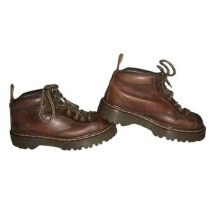 Dr Martens Boots Vintage 90's Brown Doc Grunge Indie Alt Chunky Whimsygoth y2k 6